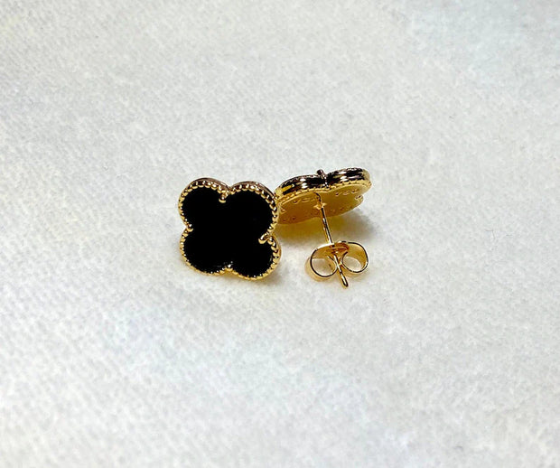 Sterling Silver 925 Clover Earrings and Necklace