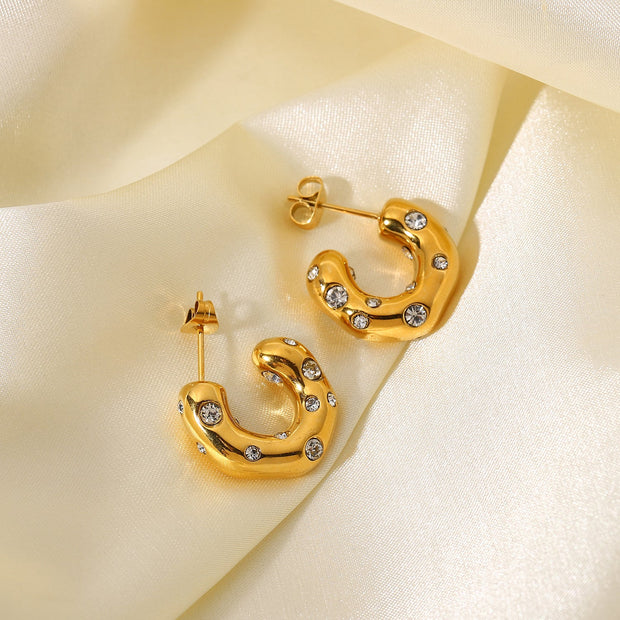The Clematis Hoop Earrings