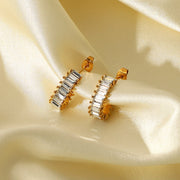 The Kadpul CZ Hoop Earrings