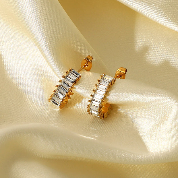 The Kadpul CZ Hoop Earrings