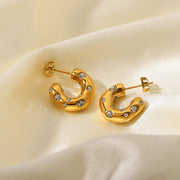 The Clematis Hoop Earrings