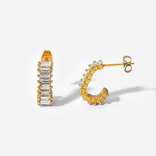 The Kadpul CZ Hoop Earrings