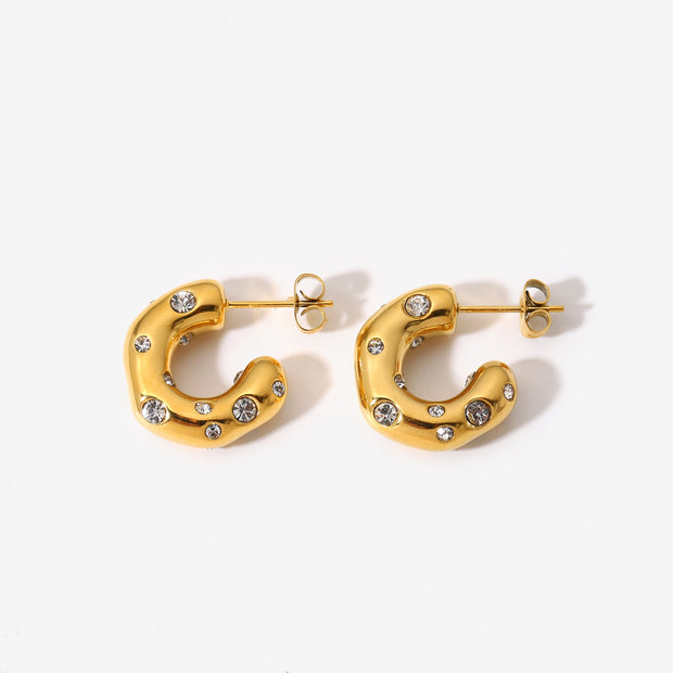 The Clematis Hoop Earrings