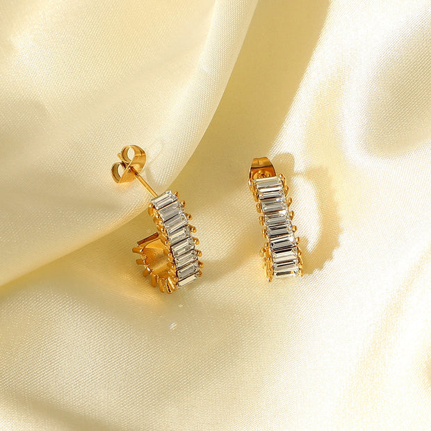The Kadpul CZ Hoop Earrings
