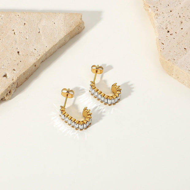 The Kadpul CZ Hoop Earrings