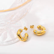 The Clematis Hoop Earrings