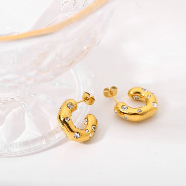The Clematis Hoop Earrings